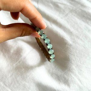 pearl aqua bracelet
